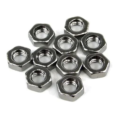 Aquatunig Mutter DIN 934 M4 Sechskant Black nickel (10er pack)