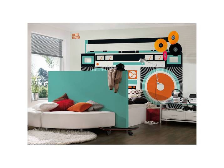 Fototapete Ghetto Blaster 4 x 2cm Vlies matt