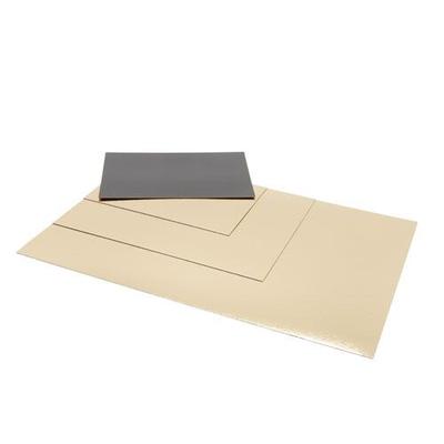 CROKUS Doppelseitige Kartonplatten Gold-Schwarz 30 x 20 cm (50 Einheiten)