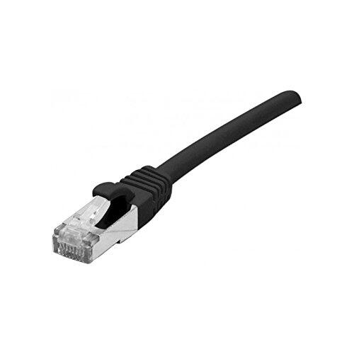 exertisConnect Exertis Connect Patchkabel Cat. 6A, S/FTP (PiMF), halogenfrei, mit Rastnasenschutz, schwarz, 7,5 m 858489