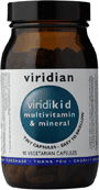 Viridian Viridikid Mulivit and Minerals Mini 90 Vegetarian Capsules