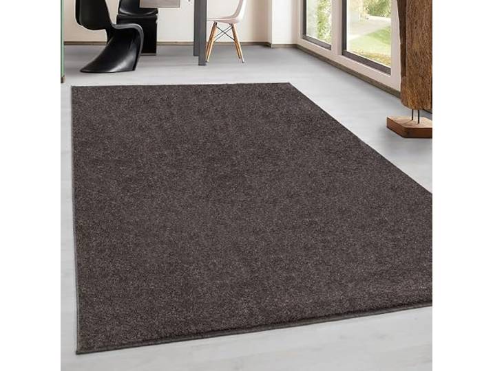 DecoTappi Tapis Modernes Design Mocca 120x170 cm Salon Pile Courte Moderne Couleur Unique moucheté