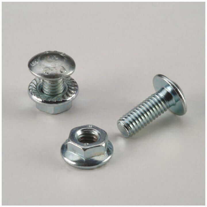 Regalwerk Linsen-Schraube M 6 x 16 inkl. Mutter Schraube mit Innensechskant Mutter (B5-20118-K)