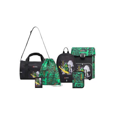 Handtasche LEGO "LEGO Bag School", Kinder, Gr. onesize, grün, Obermaterial: 100% Polyester, Taschen Handtasche