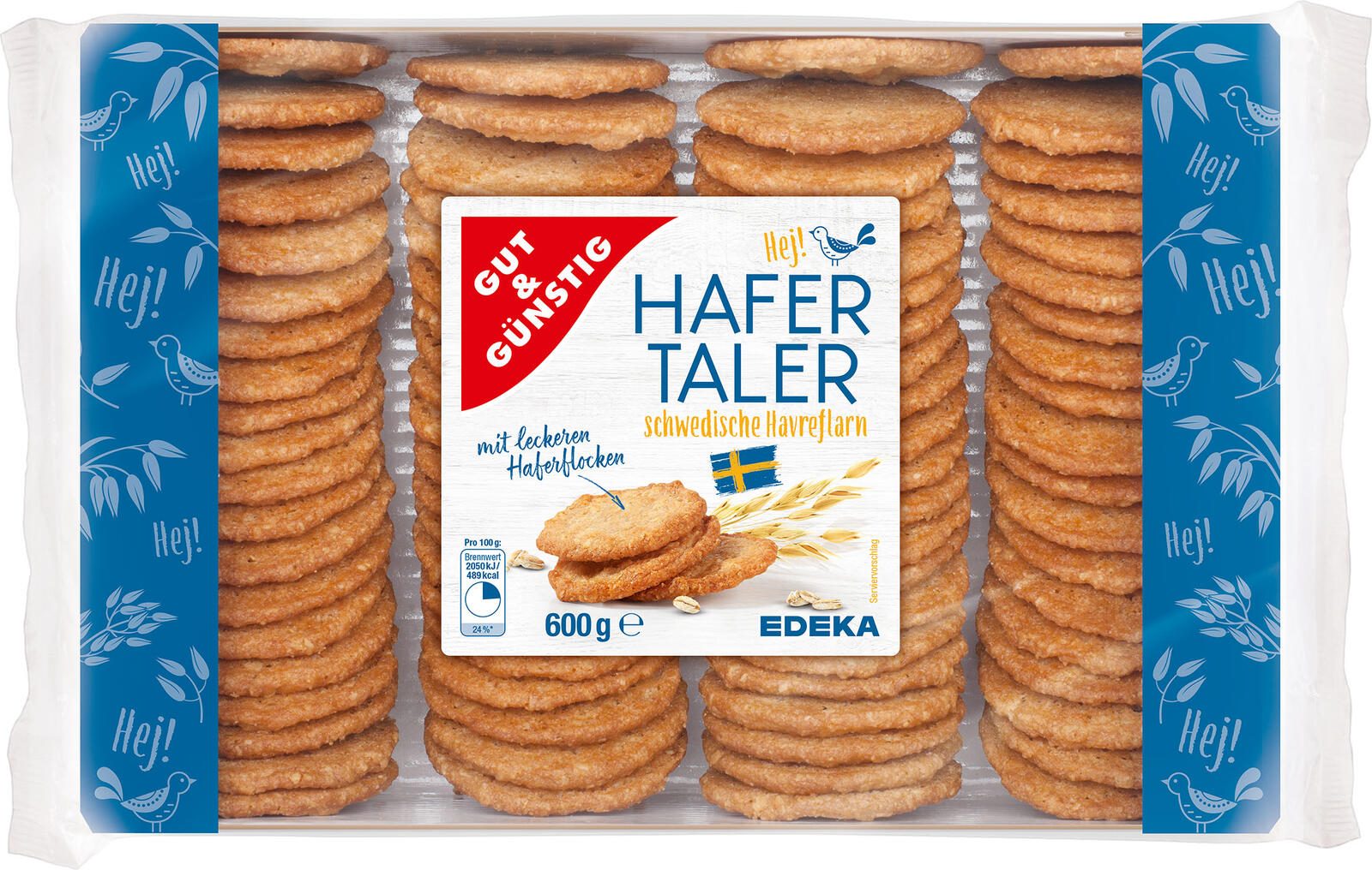 GUT&GÜNSTIG Hafertaler Kekse 600,0 g 4471680000