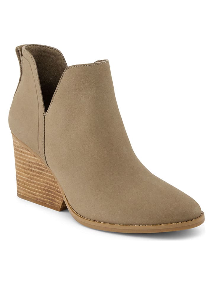 TOMS Leder-Stiefeletten in Beige - 40