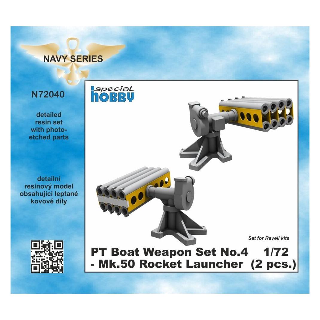 CMK PT Boat Weapon Set No.4 - Mk.50 Rocket Launcher (2 pcs.) (129-N72040)