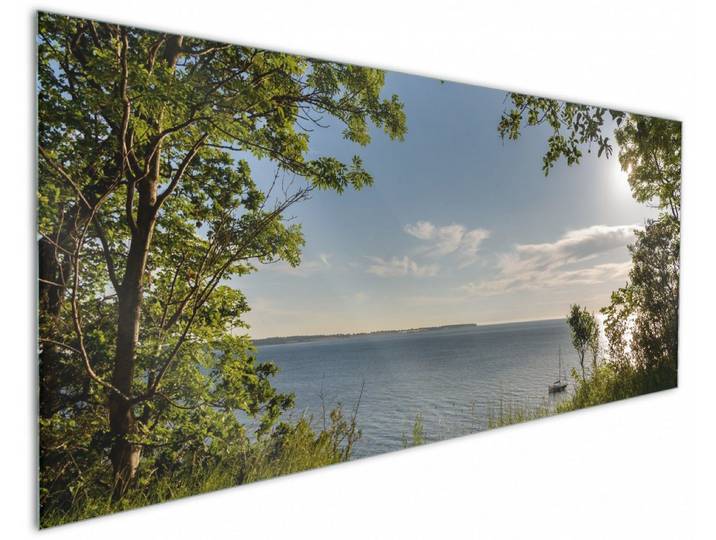 Wallario Küchenrückwand Blick aufs Wasser, (1-tlg)