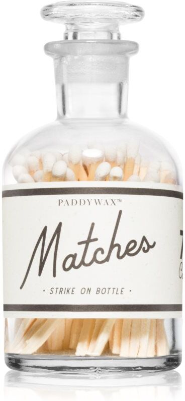 Paddywax Matches White Glass allumettes 75 pcs