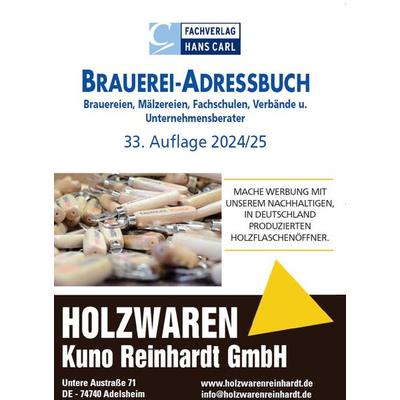 BRAUEREI-ADRESSBUCH 2024/2025, Taschenbuch von , Carl, Hans, Fachverlag, 978-3-418-00867-7