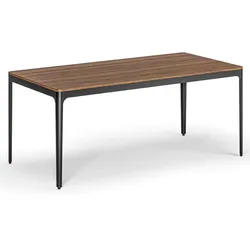 Konferenztisch, Besprechungstisch NOVA, 180 x 90 cm, abgerundete Kanten, Nussbaum