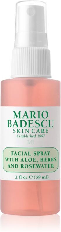 Mario Badescu Facial Spray with Aloe, Herbs and Rosewater toning facial mist for radiance and hydration 59 ml