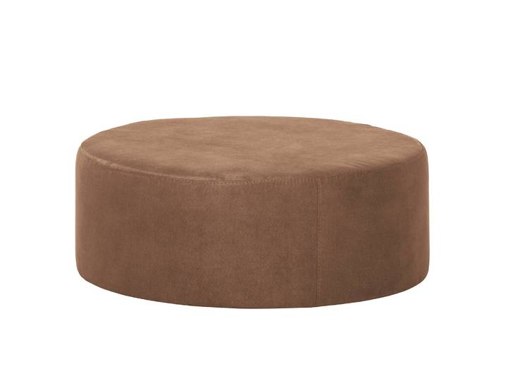Polsterhocker Vagnas I 80 x 80 x 30cm Braun/Latte Macchiato Microfaser Yona: Latte Macchiato