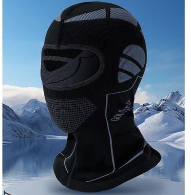 Uplift Essentials Thermal Balaclava Full Face Mask For Winter Sports, Cycling, And Skiing black Blue