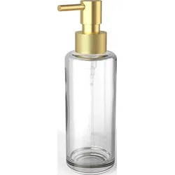 Porter Seifenspender durchsichtig mit Pumpe gold matt