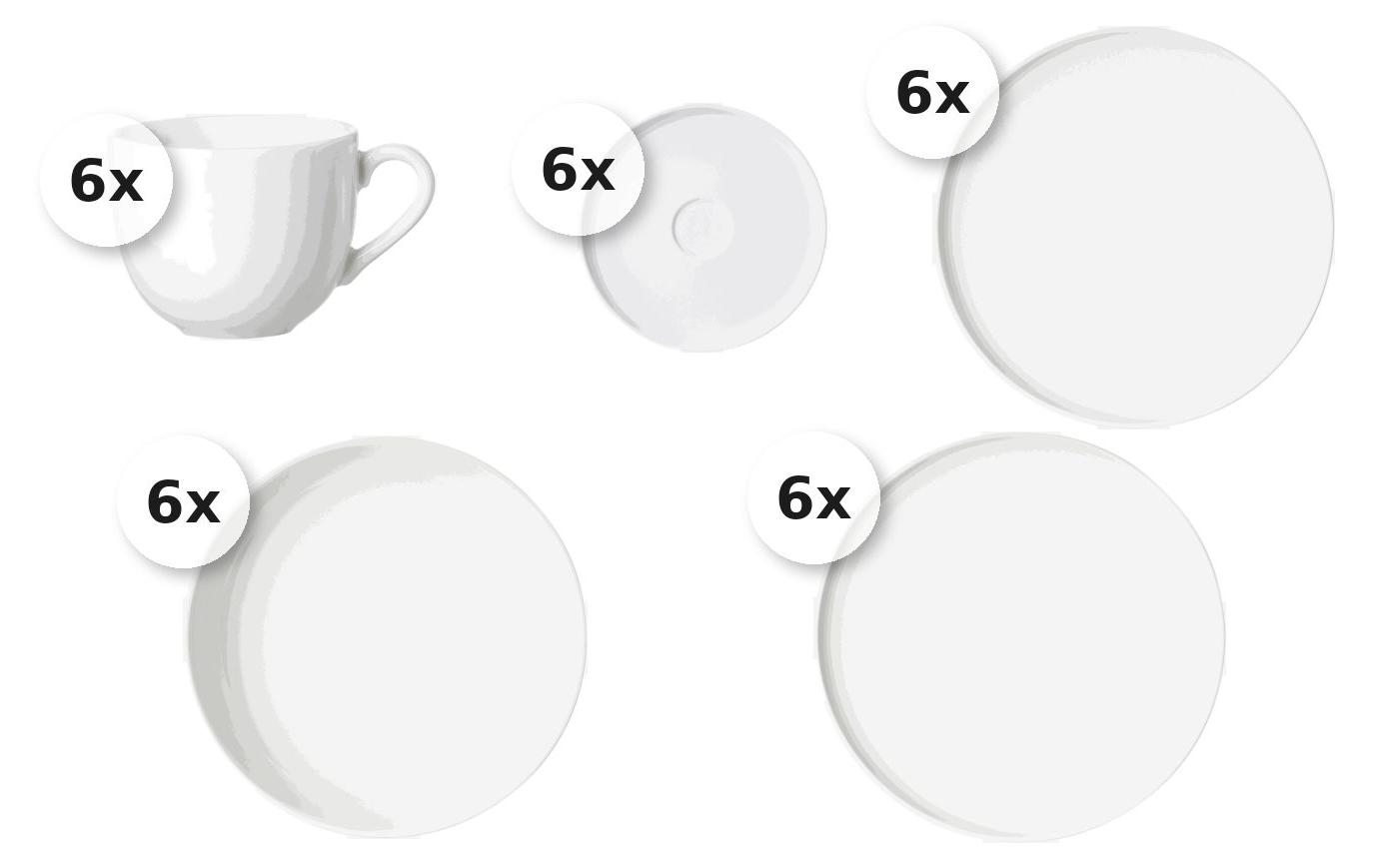 Kaffee- und Tafelservice 30 tlg. Skagen