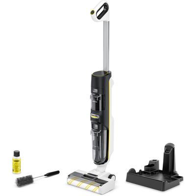 KÄRCHER Akku-Saugwischer "FCV 4", weiß, B:23,2cm H:113cm T:27,8cm, Akkusauger, 3 in 1-Reinigung, inkl. Lade-, Park- und Reinigungsstation