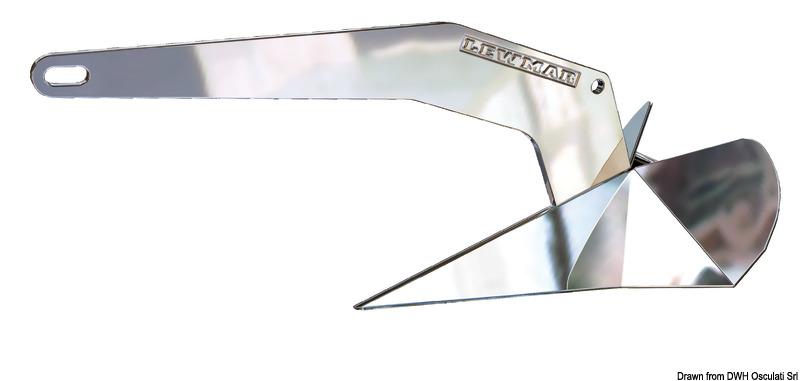 DTX Edelstahlanker 10 kg - Osculati 01.106.10