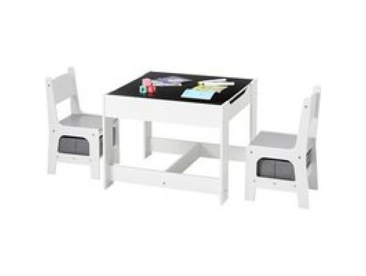 VEVOR Kindertisch mit 2 Stühlen & Stoffaufbewahrungsbox unter den Stühlen, Maltisch Set zum Lesen Lernen Zeichnen Schreiben, Kindersitzgruppe Kindertagesstätte, Basteltisch Spieltisch Schreibtisch