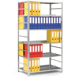 Ordnerregal COMPACT, 2500 x 1000 x 600 mm, grau, Grund