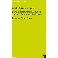 Jacobi:David Hume über den Glauben oder, Fachbücher von Friedrich Heinrich Jacobi