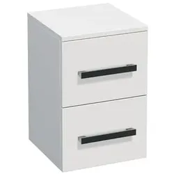 SAT Cube Way Badezimmerschrank niedrig 32,5x49,3x33 cm weiß glanz CUBE3CHN32BL