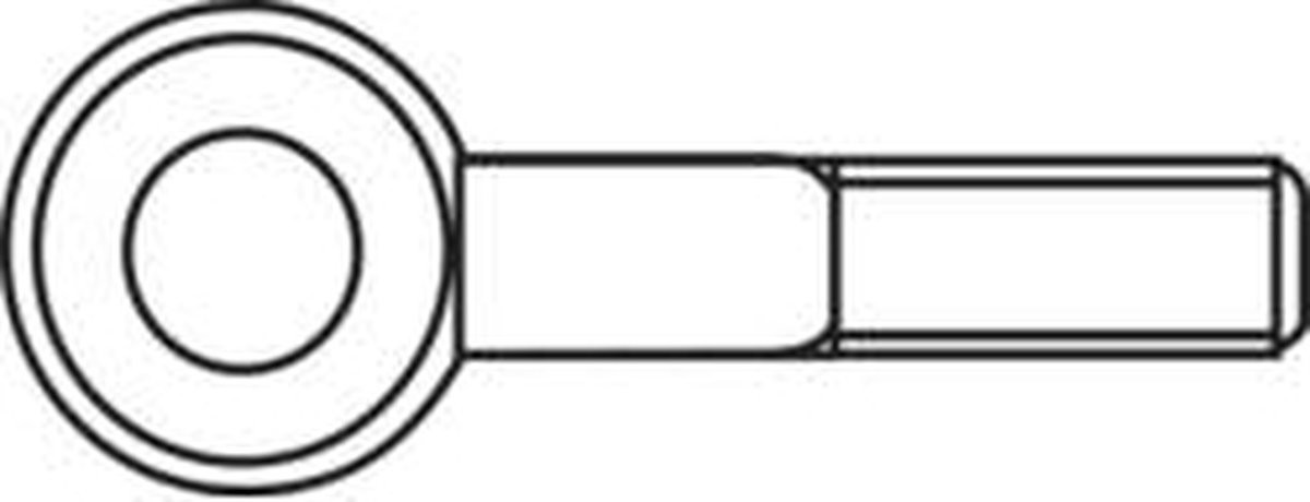 Toolcraft Ringschroeven M5, 20 mm, Verzinkt Staal, 50 stuks