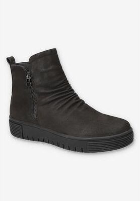 Women's Estella Slip-Resistant Ankle Boot by Easy Works in Black (Size 7 1/2 M)
