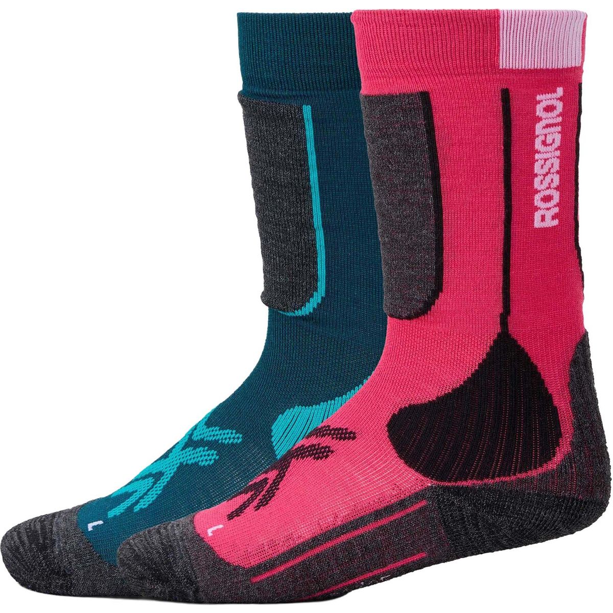 Rossignol JR Essential 2 Pack Ski Socks electric fuchsia (A26) XS RLPYX01 A260XS