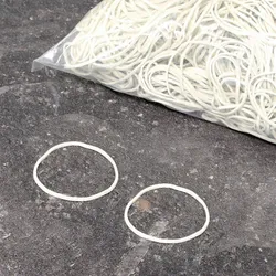 1 kg - Gummiringe, weiß 1,5 mm | 50 mm, Kautschuk