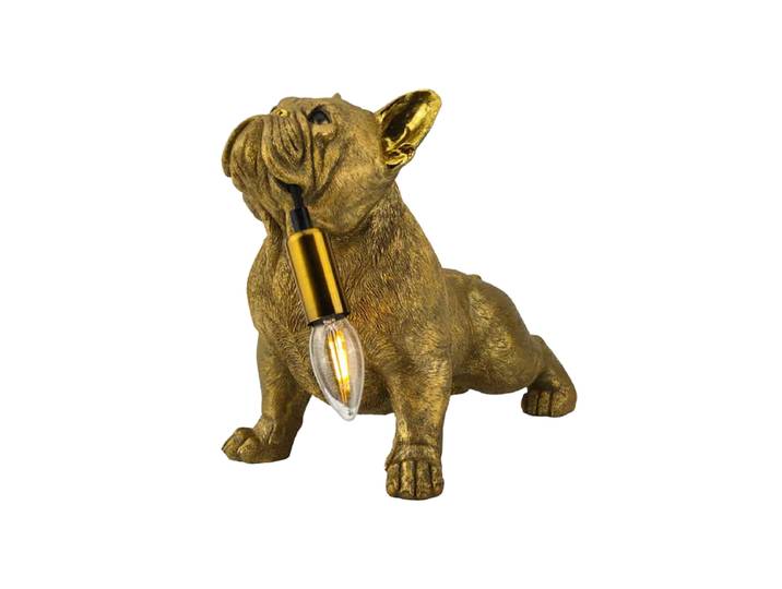 Design Tischlampe „Bulldog“ Gold Invicta Interiors