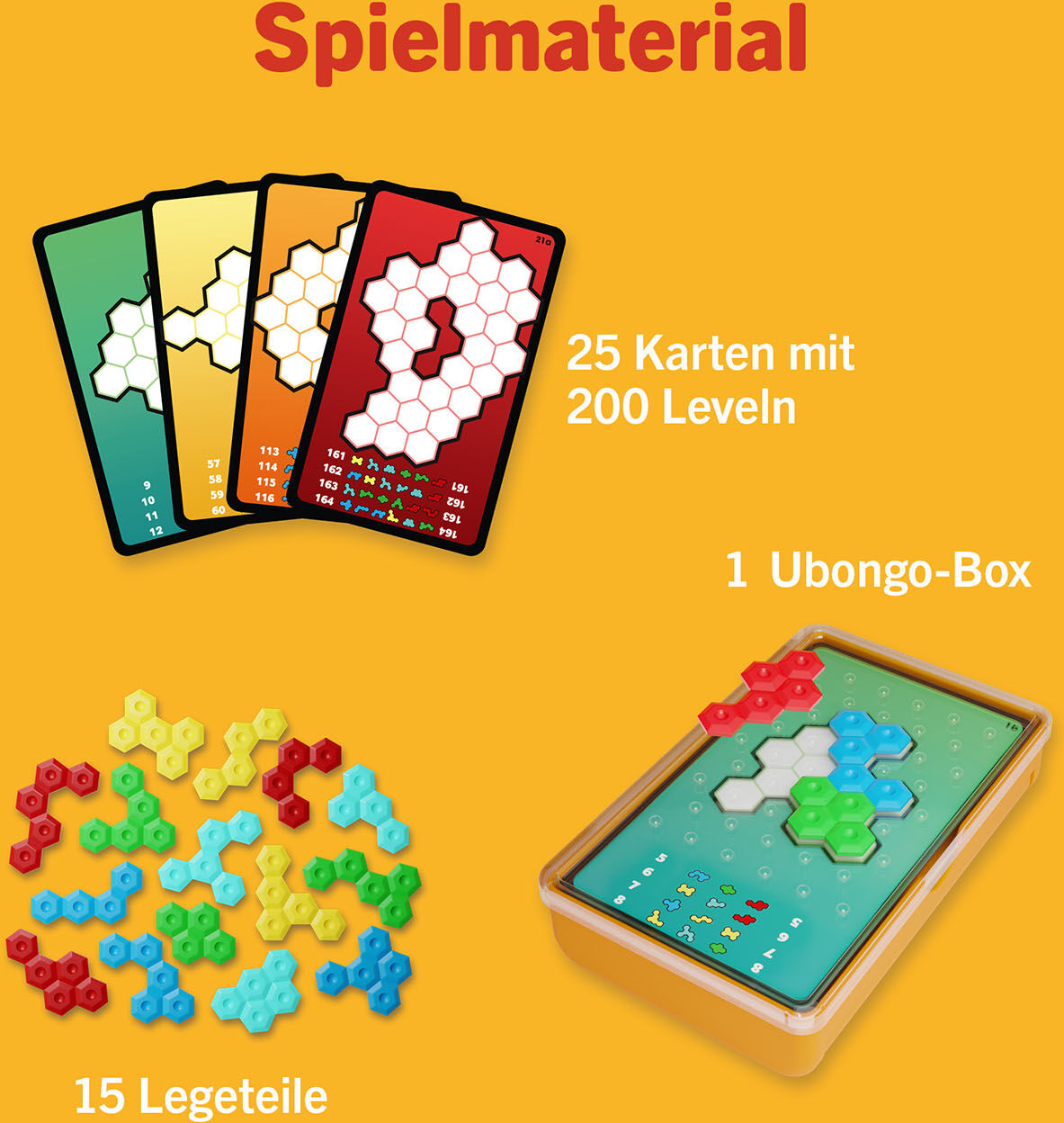 Spiel KOSMOS "Ubongo Extrem Brain Games", gelb (bunt), Spiele, Kinder, Spiel