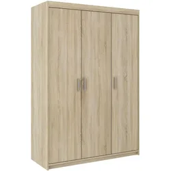 KLEIDERSCHRANK Storicos Sonoma Eiche 133/190,5/53 cm - Modern 3-türig