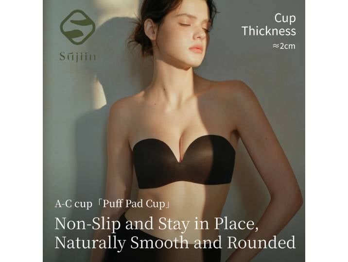 SUJIIN soutien-gorge sans bretelles pour femmes été Sexy sans fil sans couture Push Up Bralette femme bustiers soutien-gorge de soutien Invisible dame MX266