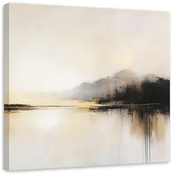 LEINWANDBILD Abstraktion in Beige 50x50cm