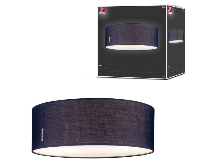 Paulmann Plafonnier Mari 2 flammes bleu