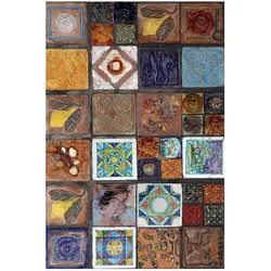 Bamyum, Teppich, Superlonga Bedruckter Teppich Chenille-Druck Maschinell Hergestellt 160 x 230 cm (160 x 230 cm)
