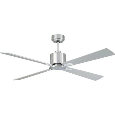Lucci AIR Climate I Deckenventilator (Ø x H) 132 cm x 31 cm Flügelfarbe: Silber Gehäusefarbe (Detai