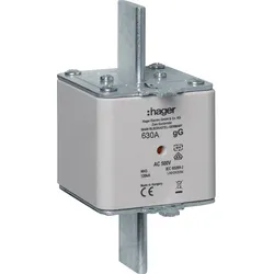 Hager LNH3630M NH-Sicherungseinsatz NH3 gG AC500V 630A Kombi-Melder mit Metall-Grifflasche