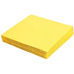 Serviette (PAP FSC Mix) 1-lagig gelb 33 x 33 cm
