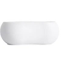 Steinberg Serie 490 Badewanne, freistehend, asymmetrisch, 1620x930mm, SOLIDSurface, Mattweiß, 4908200W