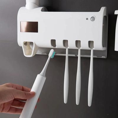 Multicon Wholesale Hub UV Toothbrush Sterilizer & Automatic Toothpaste Dispenser Rechargeable, Family Sized Holder UV Toothbrush Sterilizer & Automatic Toothpaste Dispenser Rechargeable, Family Sized Holder