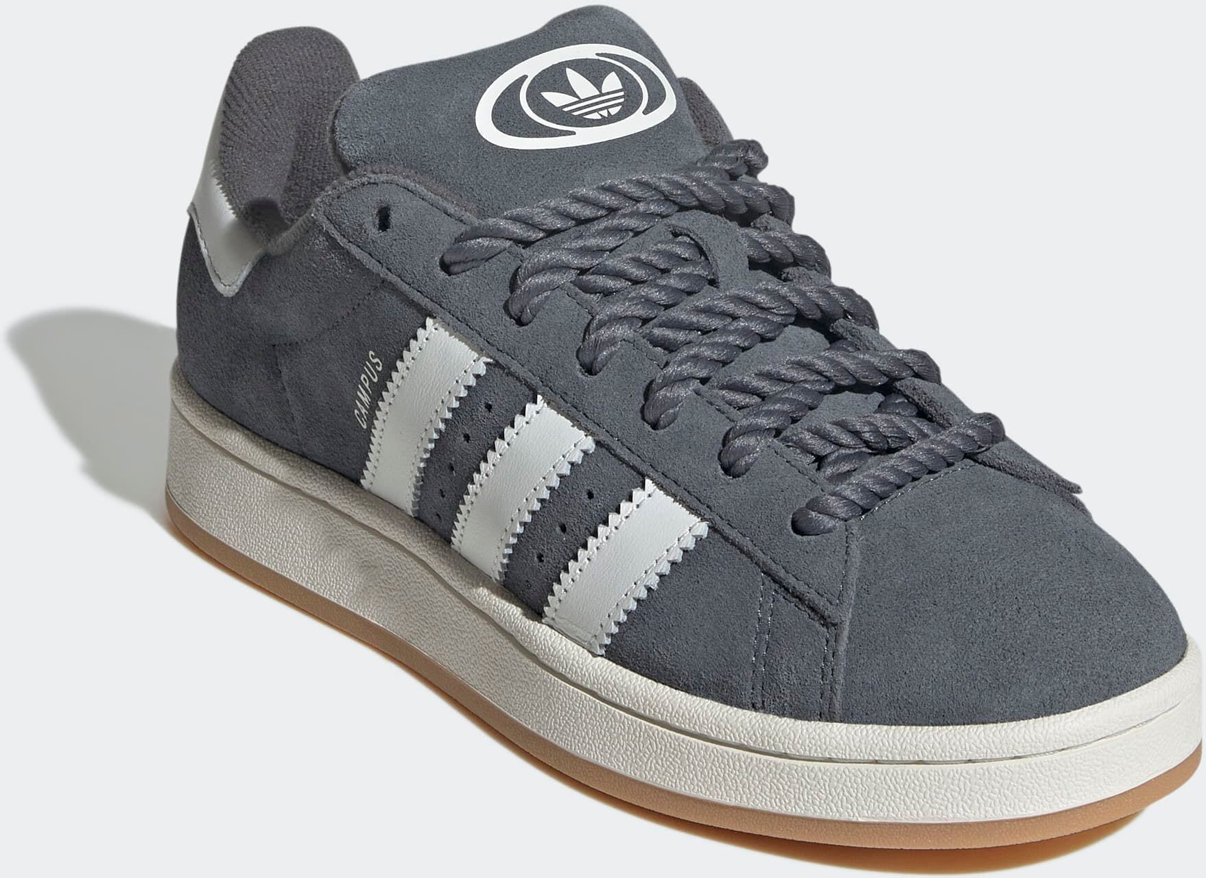 Sneaker ADIDAS ORIGINALS "CAMPUS 00S", Damen, Gr. 38, weiß (onix, core weiß, gum 3), Leder, Schuhe Sneaker