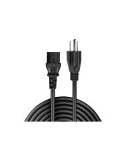Lindy Stromkabel NEMA 5-15P S bis IEC 60320 C13 Wechselstrom 110 V 2 m geformt Schwarz Vereinigte Staaten (30338)