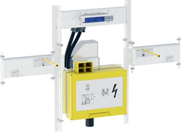Geberit Gis kit de montage 461473001 avec siphon rotatif à encastrer B105, pour lavabo/fixation murale
