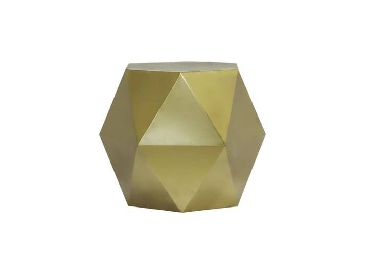 loft24 Beistelltisch, aus Metall in bronze, modernes Design, geometrische Form