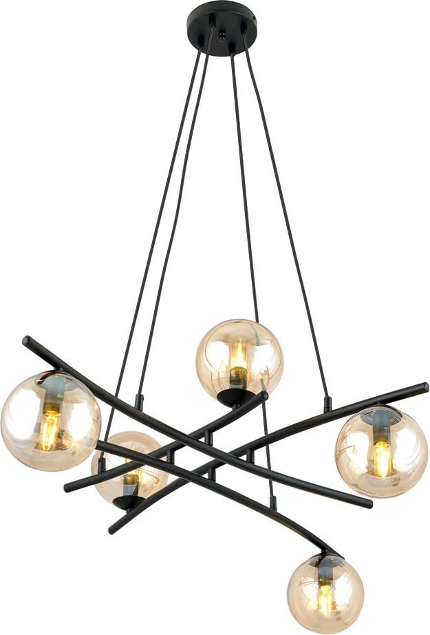 Hanglamp ESSA 5 MIODOWY van Emibig model 1204/5