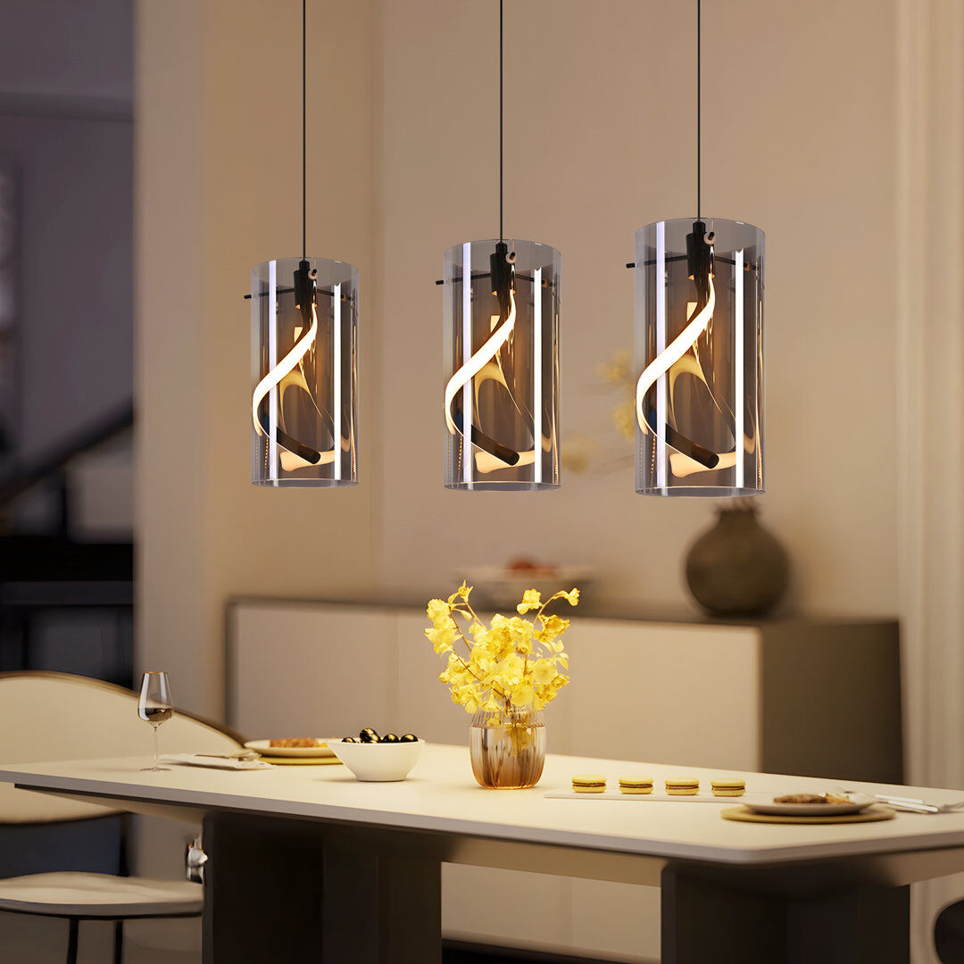 Metro 3 - Light Stainless Steel LED Bell Pendant Stainless Steel 150cm H X 48cm W