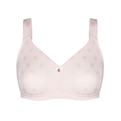 Bügelloser BH SUSA "BH ohne Bügel Rhodos", Damen, Gr. 90, Cup D, rosa (soft peach), Stoff, Obermaterial: 70% Polyamid PA. 17% Baumwolle CO. 13% Elasthan EL., BHs