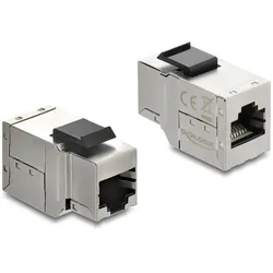 DELOCK Keystone Modul Kupplung RJ45 Buchse >Buchse Cat.6A